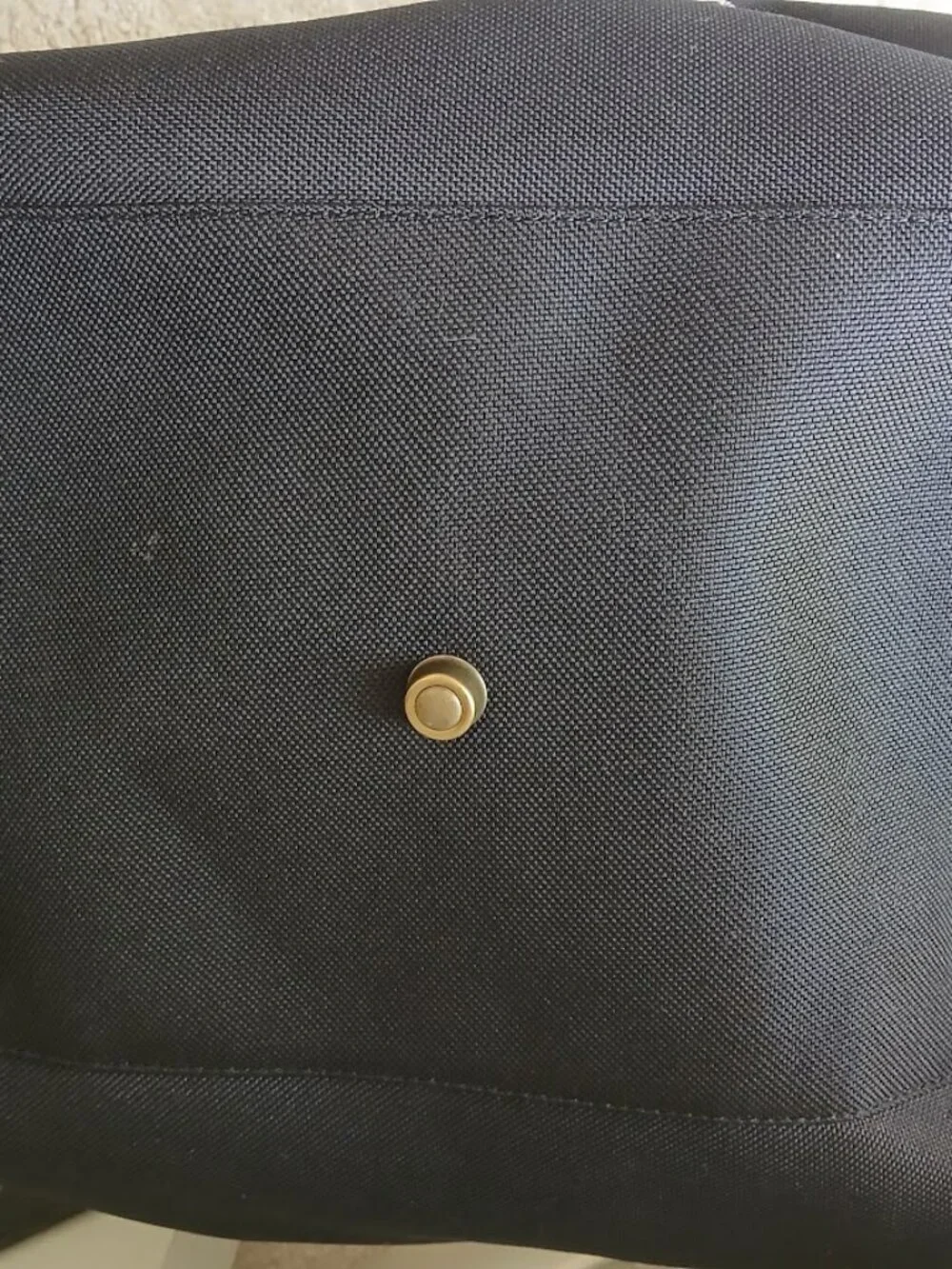 TOMMY BAHAMA Black Leather Canvas Travel Bag